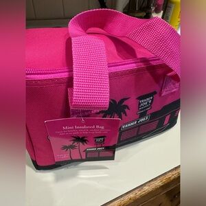 magenta trader joes mini cooler NWT